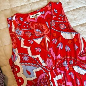 Boden Multicolor Floral Patterned Fabric